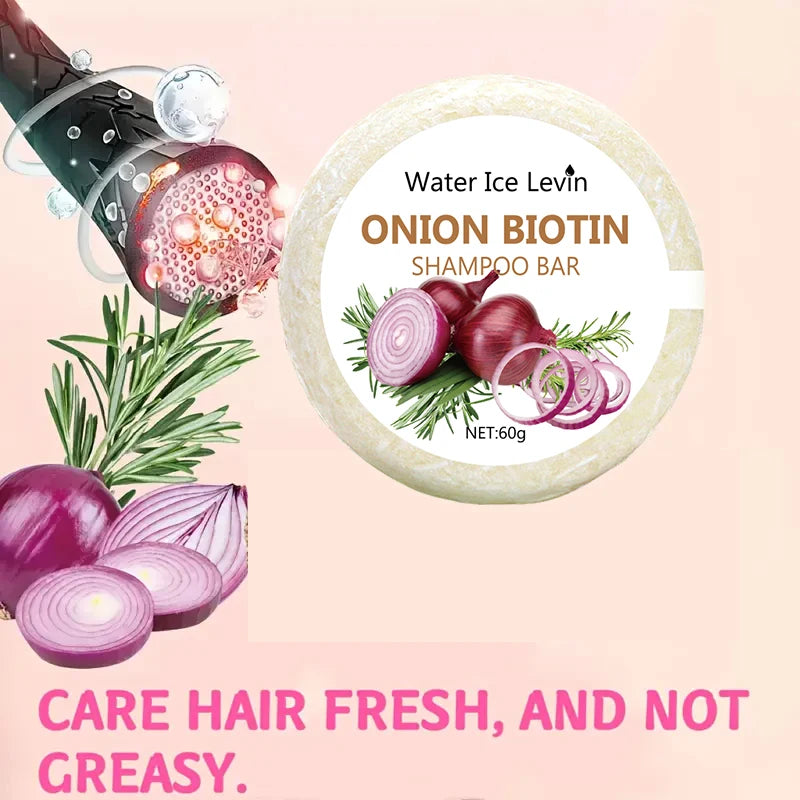 shampooing à l’oignon et à la biotine