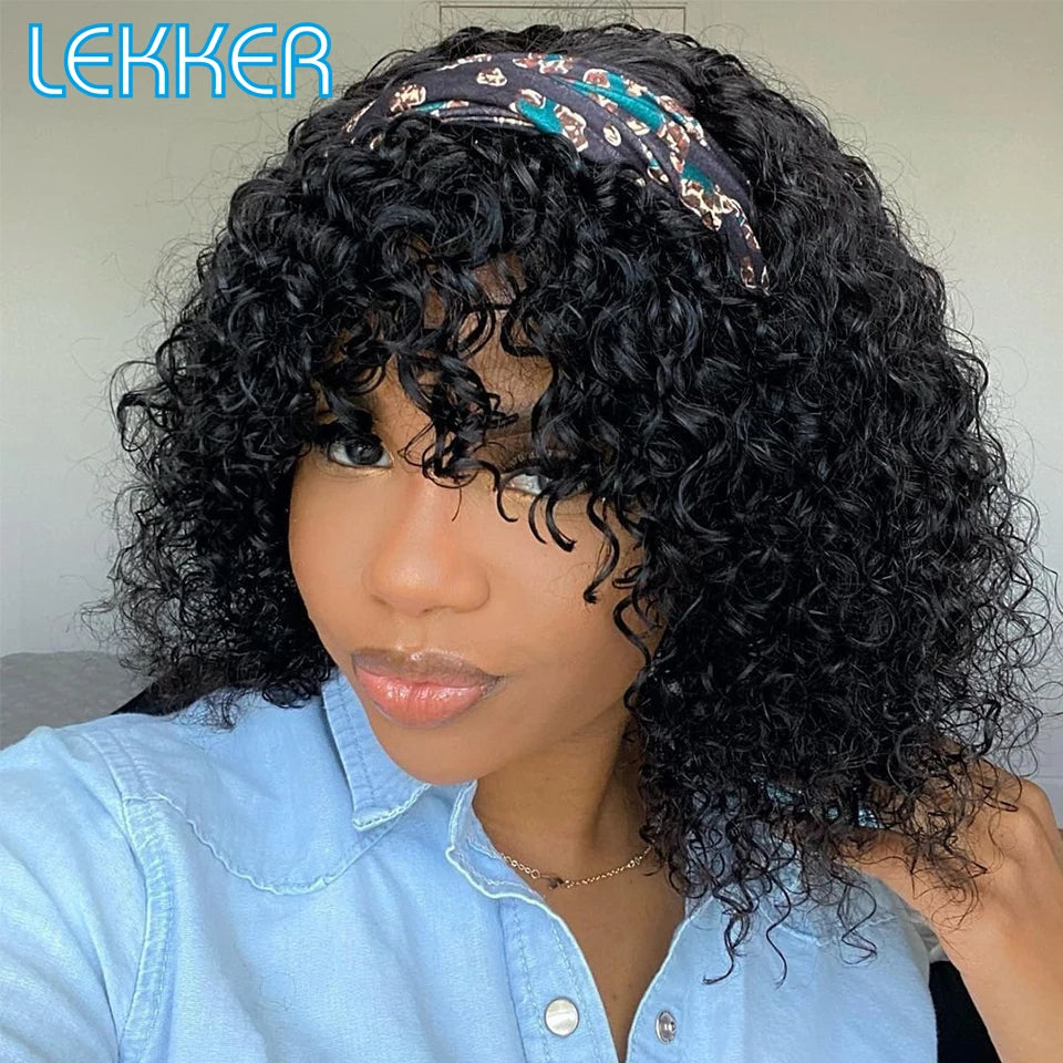 Perruque courte style pixie/bob afro aux boucles crépues, colorée, en cheveux 100 % naturels
