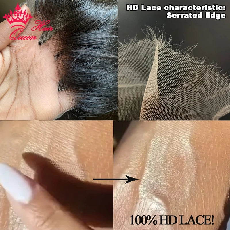 Queen Hair – Closure et frontal en dentelle HD invisible véritable