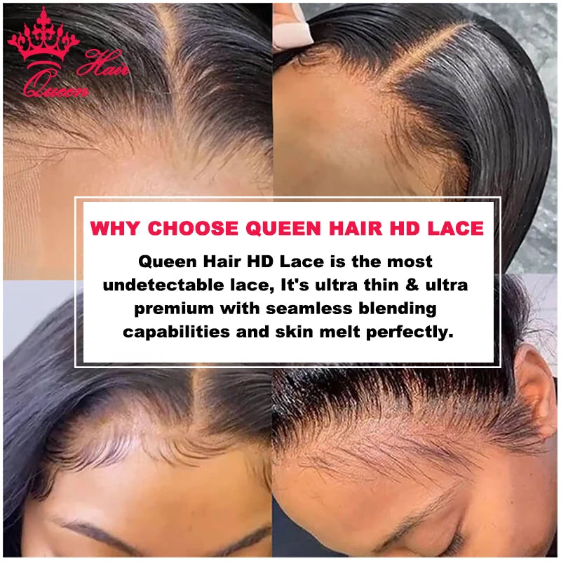 Queen Hair – Closure et frontal en dentelle HD invisible véritable