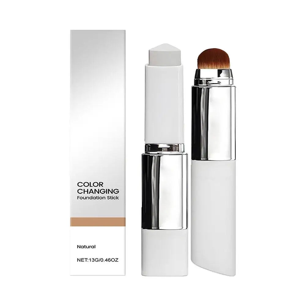 Fond de teint liquide en stick 2-en-1 à changement de couleur, léger, hydratant et illuminateur